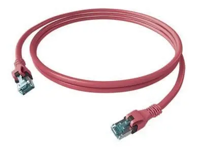 Produktfoto 1 von DualBoot PushPull Patchkabel Kat.6A (ISO/IEC) geschirmt violett 1,50m