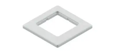 Produktfoto 1 von Abdeckrahmen 80x80mm 1-fach f.Modulaufnahme weiß RAL9010