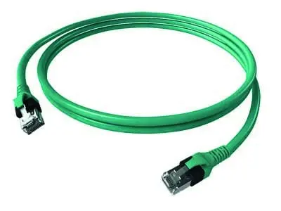 Produktfoto 1 von DualBoot Patchkabel Kat.6 Klasse EA (ISO/IEC) geschirmt türkis 4PPoE 2,00m