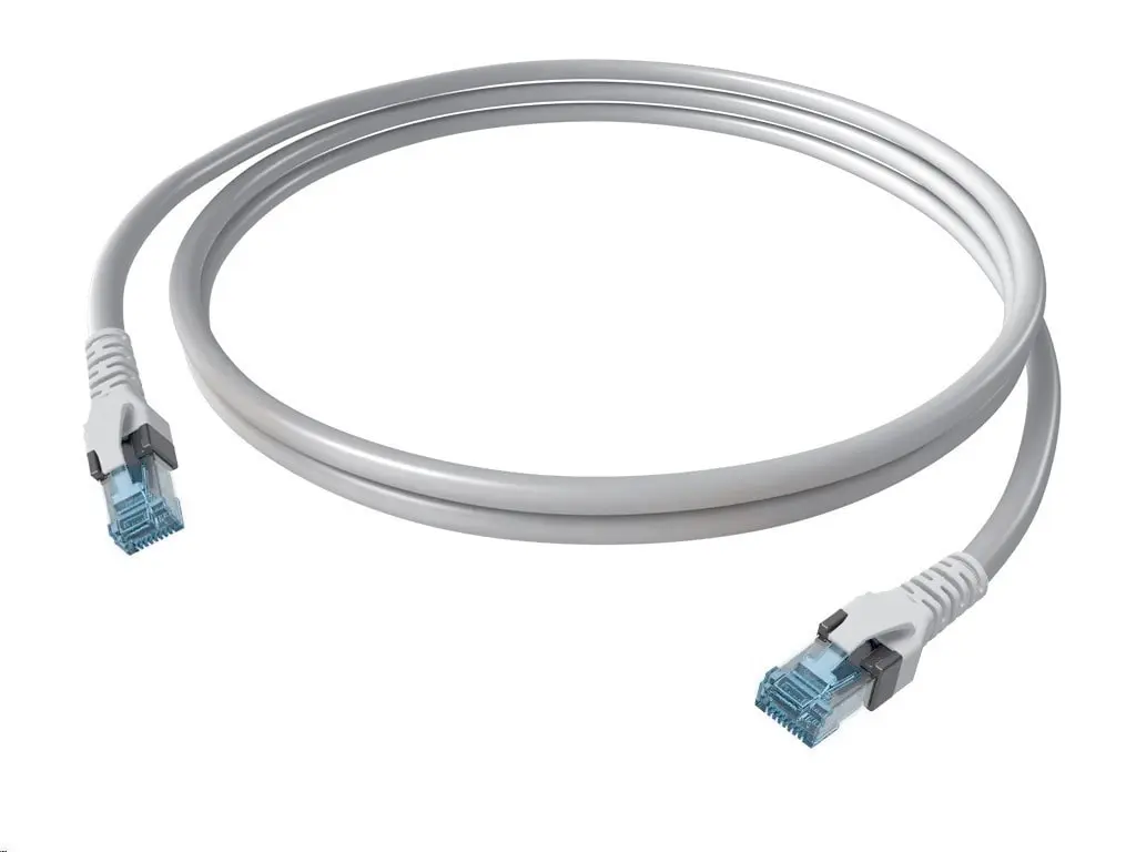 Produktfoto 1 von DualBoot Patchkabel Kat.6A (ISO/IEC) ungeschirmt grau 4PPoE 1,00m