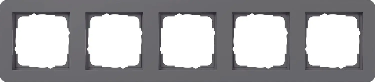 Produktfoto 1 von Abdeckrahmen 5f Gira E1 Anthrazit