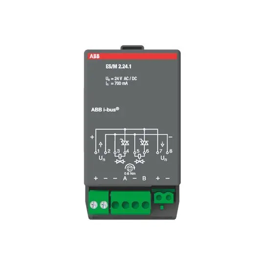Produktfoto 1 von ES/M2.24.1 Elektronisches Schaltaktormodul, 2fach, 24 V