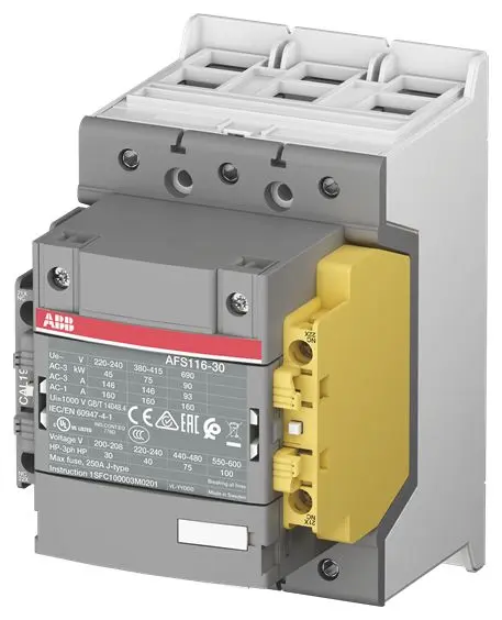 Produktfoto 1 von AFS116-30-12-13 Safetyschütz 3-polig, 55kW, 100-250V 50/60Hz / DC