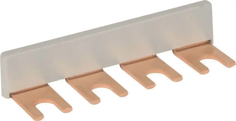 Produktfoto 1 von Kammschiene / Modularverdrahtungssystem einphasig, 4-polig, Kupfer 16qmm