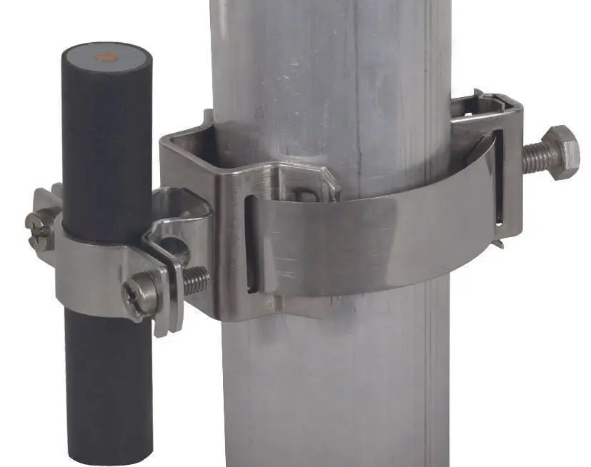 Produktfoto 1 von Leitungshalter f. HVI-Leitung NIRO D 20-23mm m. Spannbandbef. D 50-300mm