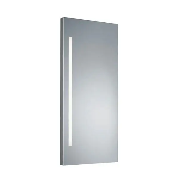 Kristallglasspiegel teilmattiert, 500x800mm 2x 18W, 3000K, IP44