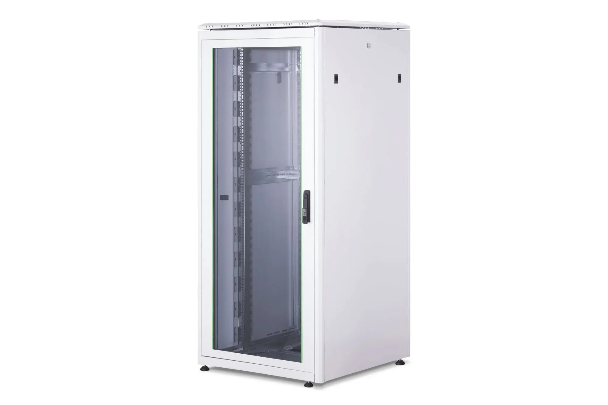 Produktfoto 1 von DIGITUS 36HE Netzwerkschrank 1787x800x800mm Glas-Fronttür grau