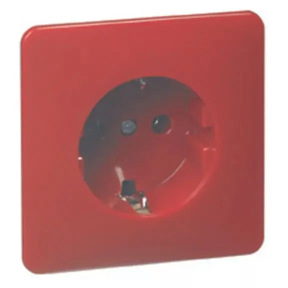 Produktfoto 1 von Steckdose SCHUKO, rot