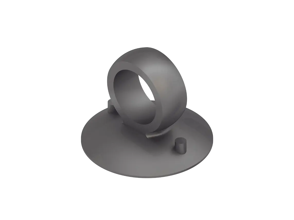 Deckelheber Gummi, RAL 9005, schwarz