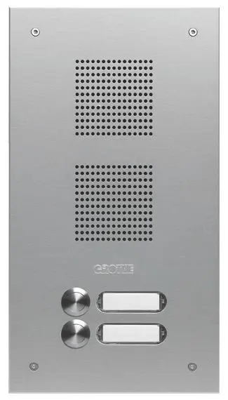 Produktfoto 1 von Türstation EV1 silber eloxiert EV1 einreihig Unterputz/incl. UP-Kasten