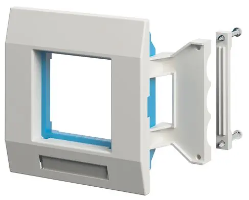Produktfoto 1 von Adapterrahmen 1-fach AR-1H-9010, frontr., BR/BRA/BRS, Raster 45, aws
