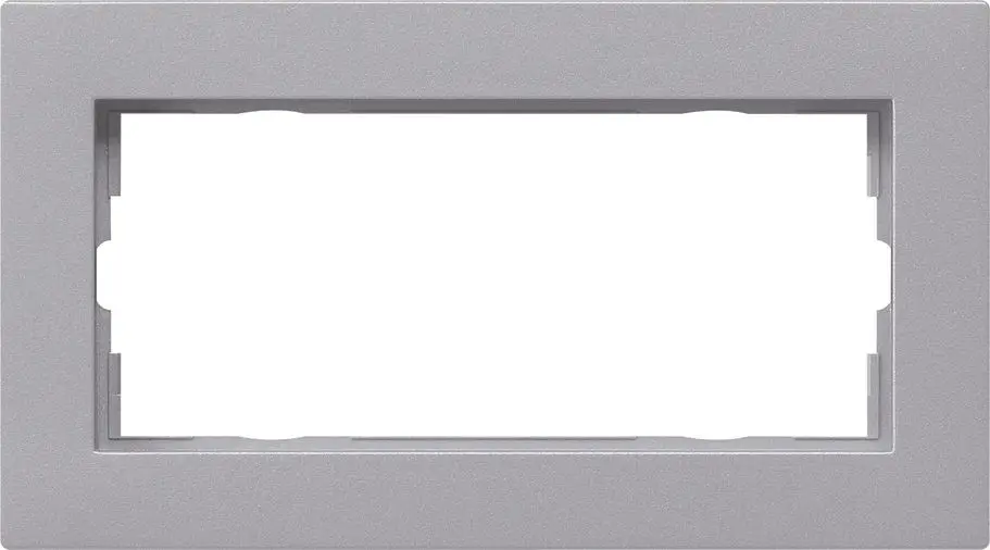 Produktfoto 1 von Abdeckrahmen 2f o.M. flach Gira E2 F Alu