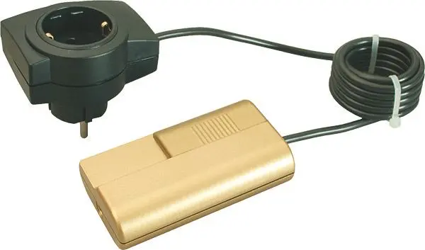 Produktfoto 1 von Schnur-Enddimmer Serie 8013 gold 20-500W m.2m Kabel