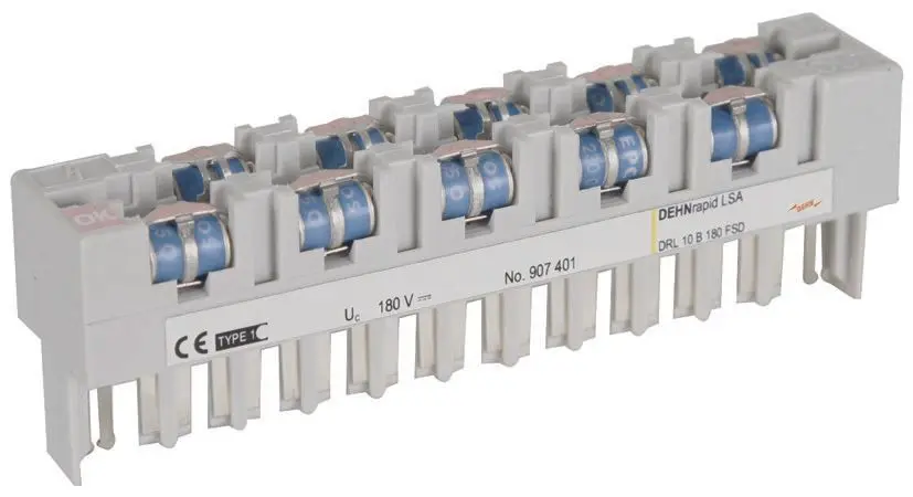 Produktfoto 1 von Blitzstromableiter DEHNrapid LSA Steckmagazin für 10 Doppeladern