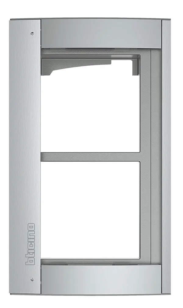 Produktfoto 1 von Abdeckrahmen + Modulträger 2 Module, Türstation SFERA Aluminium, Allmetal
