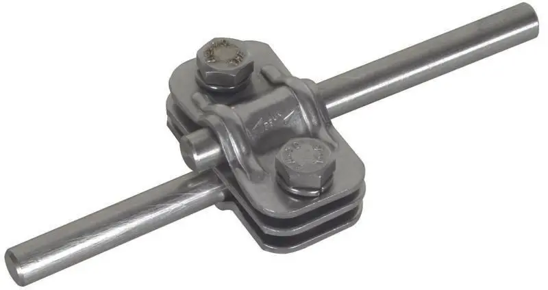 Produktfoto 1 von UNI-Trennklemme NIRO 200kA m. Zwischen- platte f. 2xRd 10mm o. 1xRd 10mm/Fl 30mm