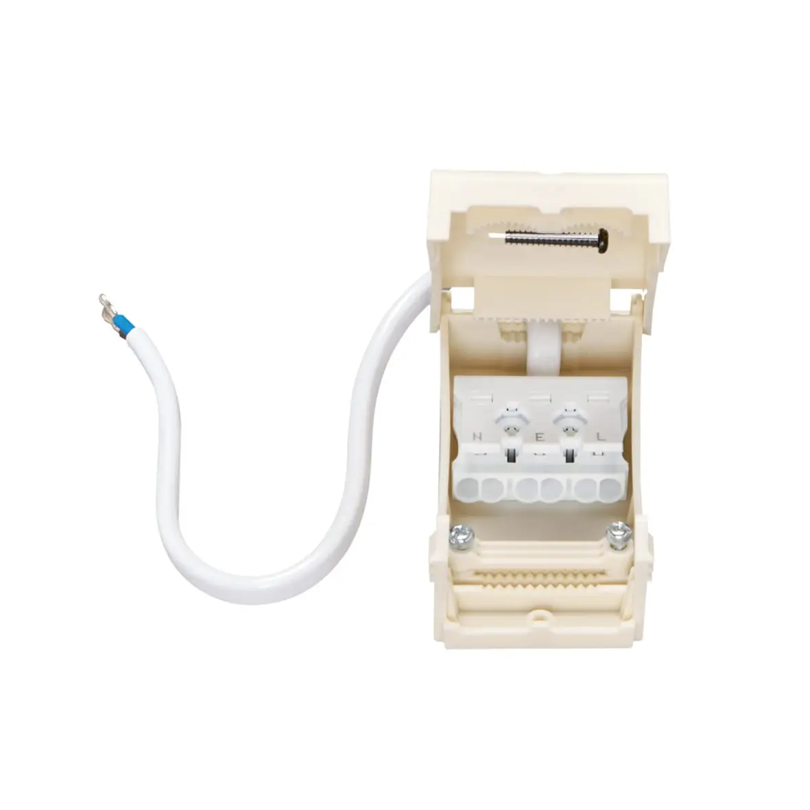 Produktfoto 1 von Installationkleinverteiler Anschlussbox 230V L-N-PE mit 20cm Kabel (L,N)