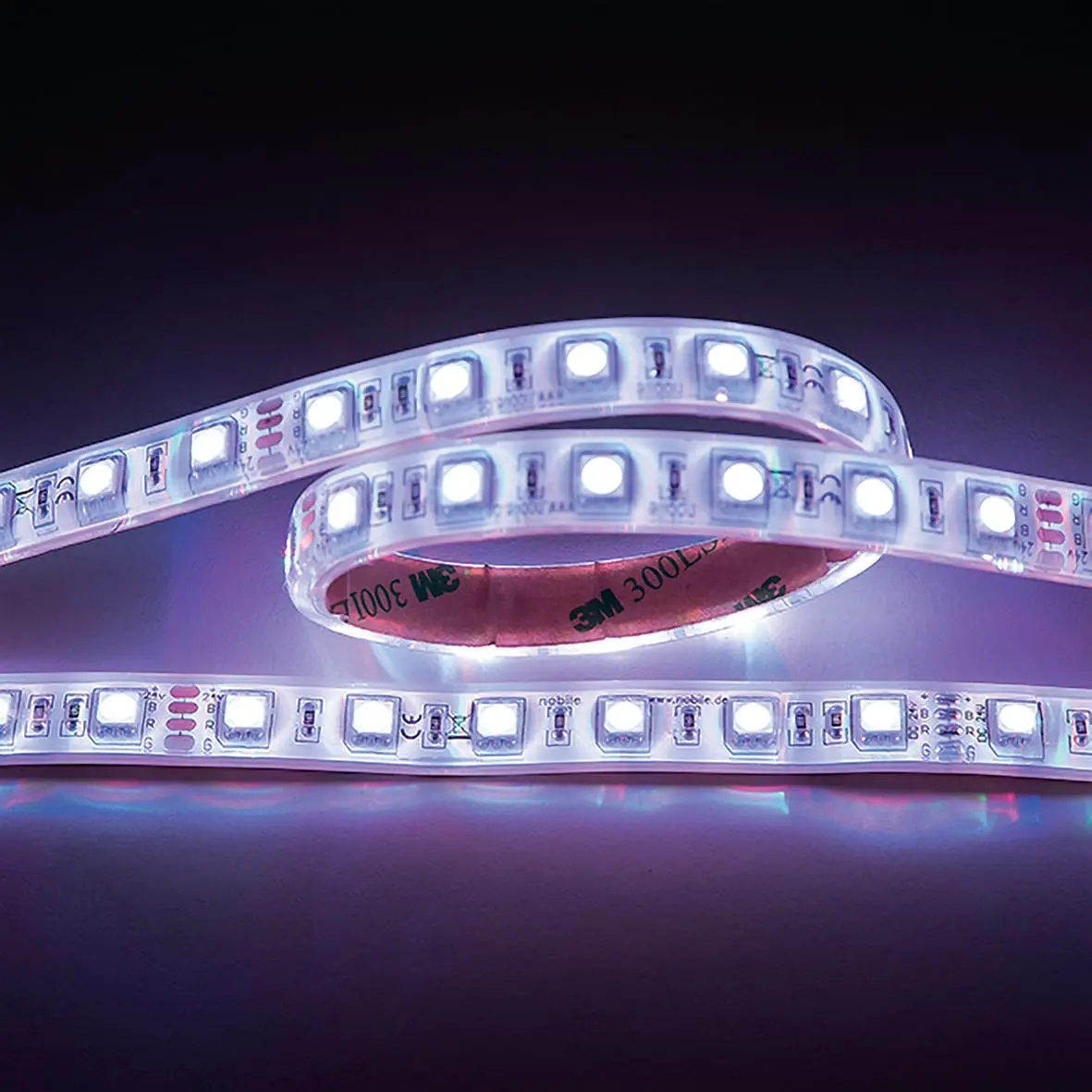 Produktfoto 1 von Flexible LED SMD 5050 2m RGB 14,4W/m 24V IP67