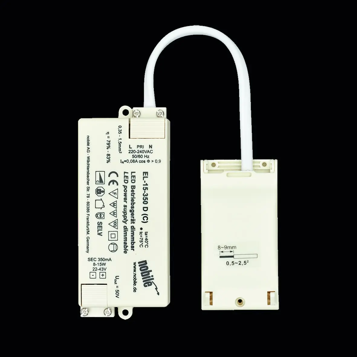 Produktfoto 1 von Trafo NV-Lichtsystem/NV-Halogenlampe EL-15-350 D (C )