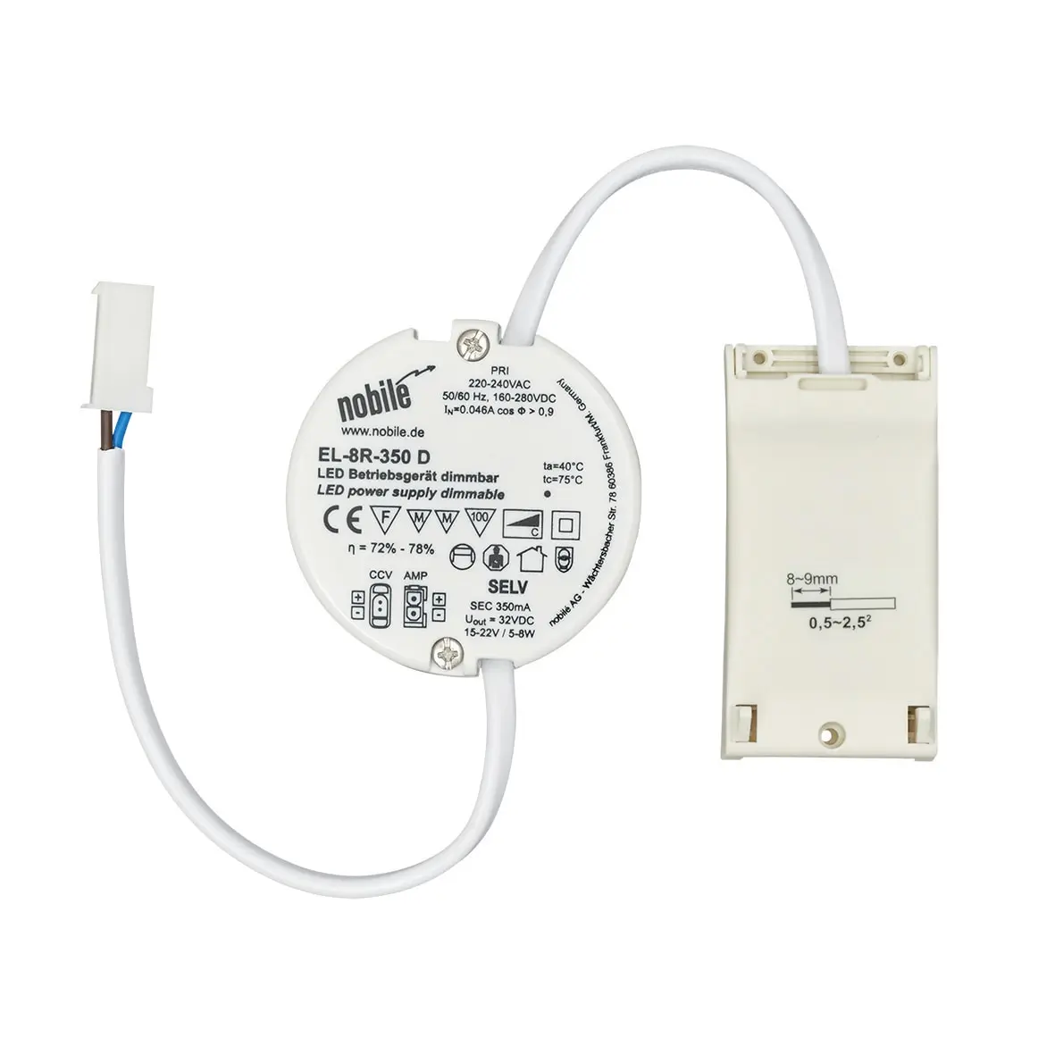 Produktfoto 1 von EL-8R-350 D (C) Dimmbares LED Betriebsgerät