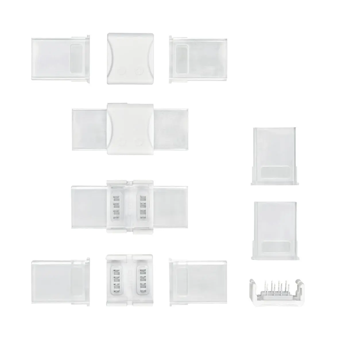 Produktfoto 1 von Verbinder starr Flex LED SMD 5050 RGB IP67 5er Set