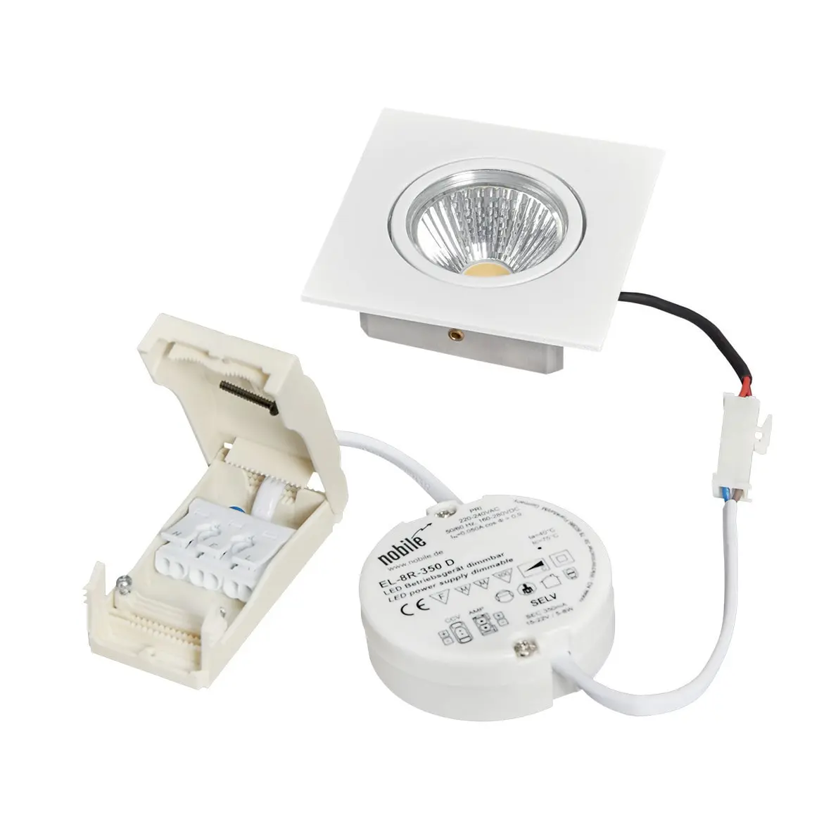 Produktfoto 1 von A 5068Q T Flat weiß-matt 8W BIO 930 38° dim C