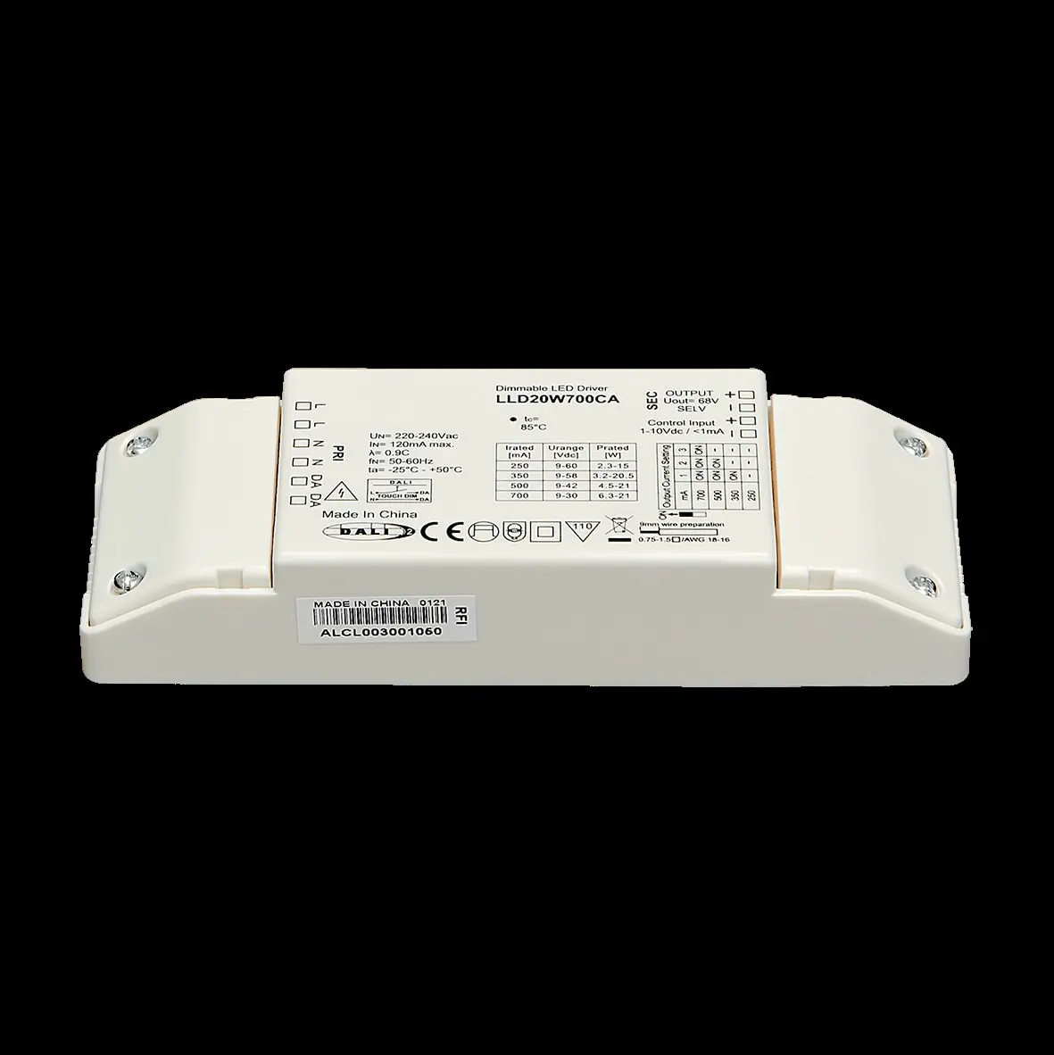 Produktfoto 1 von EL-20-Uni 350-700 dim Dali/push/1-10V