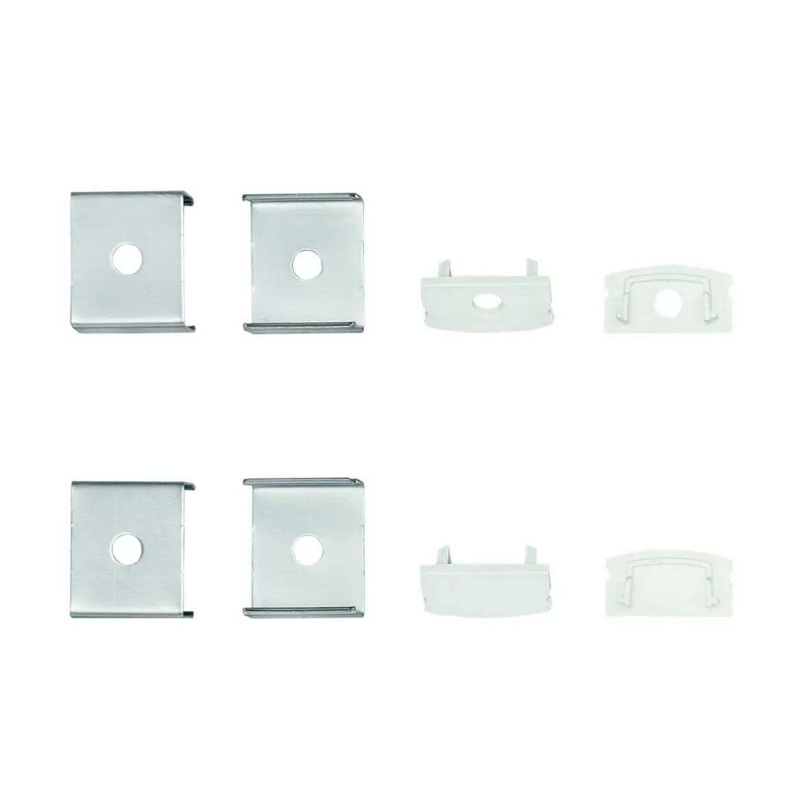 Produktfoto 1 von Ersatzkit für Alu U-Profil 2 weiss TP/OP