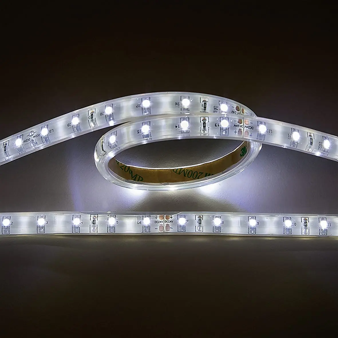 Produktfoto 1 von Flexible LED SMD 3528 5m kaltweiß 4,8W/m 24V IP67