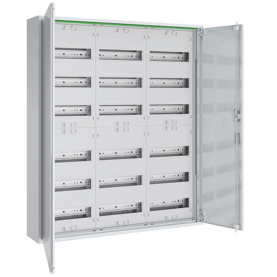 Produktfoto 1 von Feldverteiler AP T:160mm m.Volltür 3x6-R. Komplettschrank REG