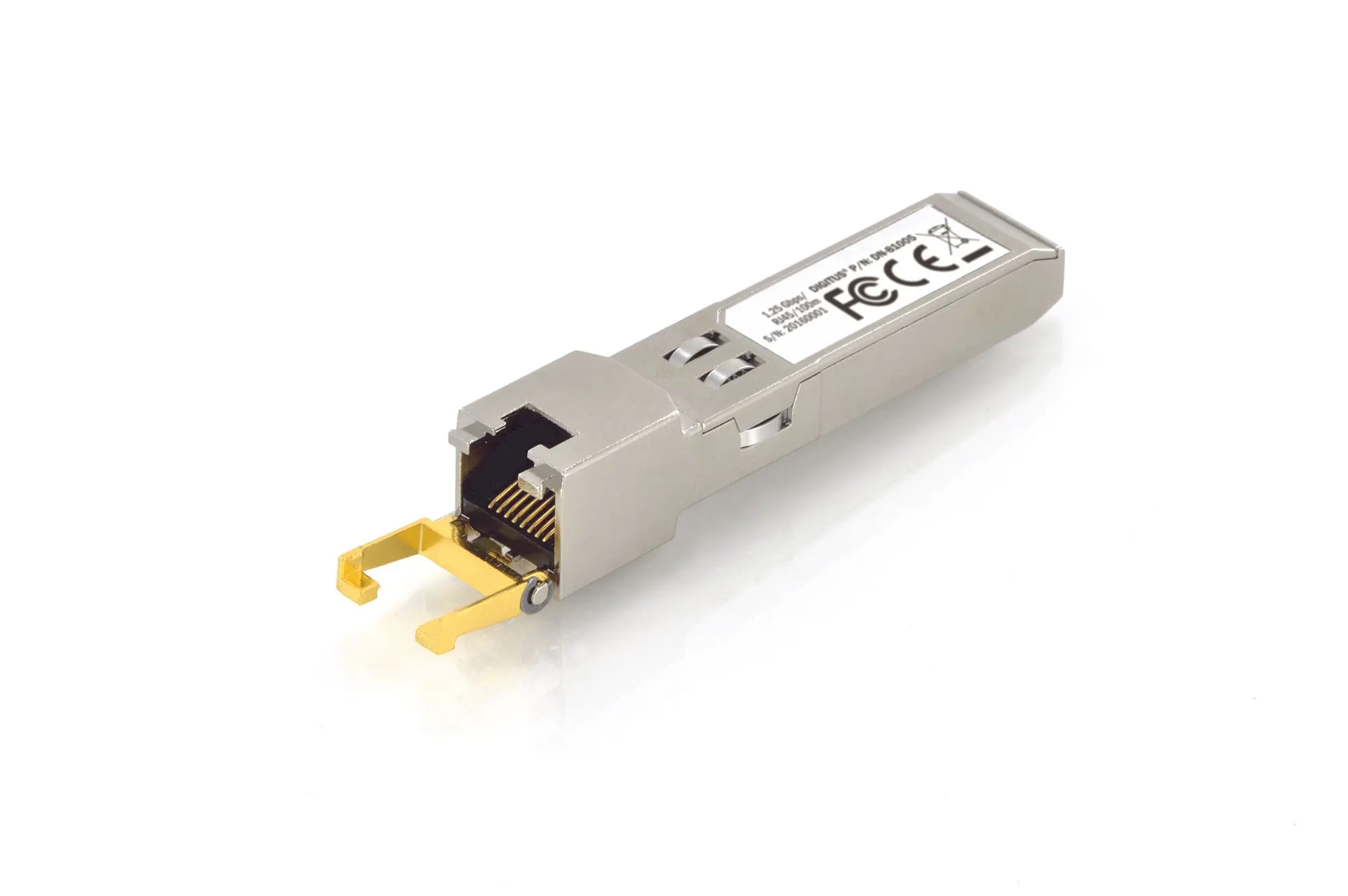Produktfoto 1 von DIGITUS 1.25Gbps Kupfer SFP Module RJ45 10/100/1000Base-T bis zu 100m