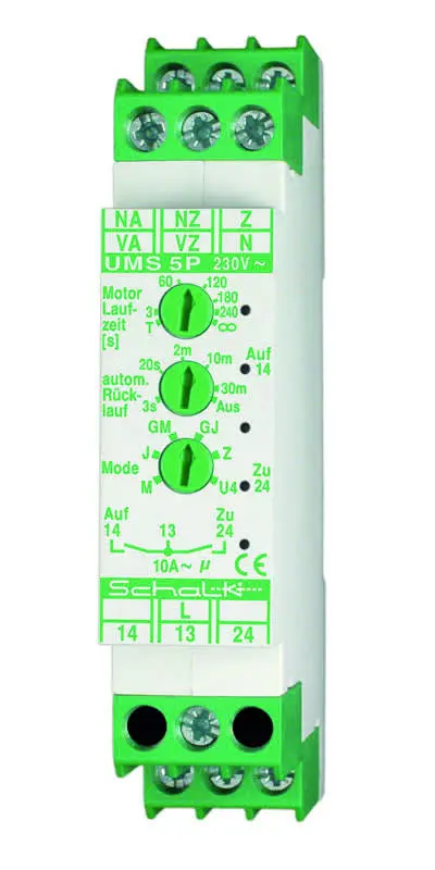 Produktfoto 1 von AUF/ZU-Steuerung 230VAC 2Schließer 10A/250VAC NA/NZ 12-230VUC