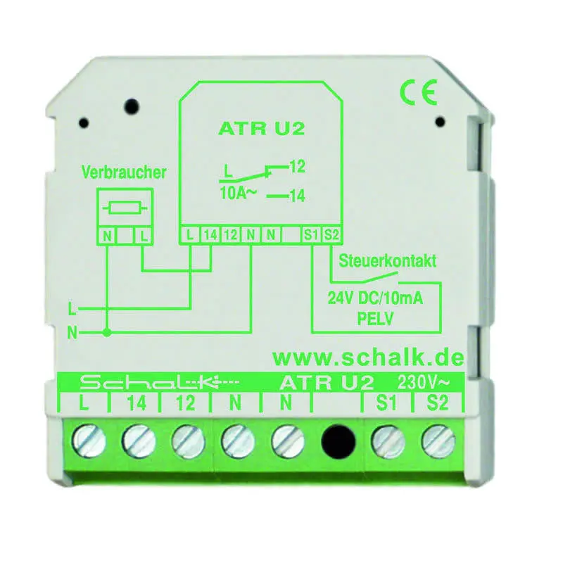 Produktfoto 1 von Aktives Trennrelais 230VAC/24VDC PELV 1Wechsler
