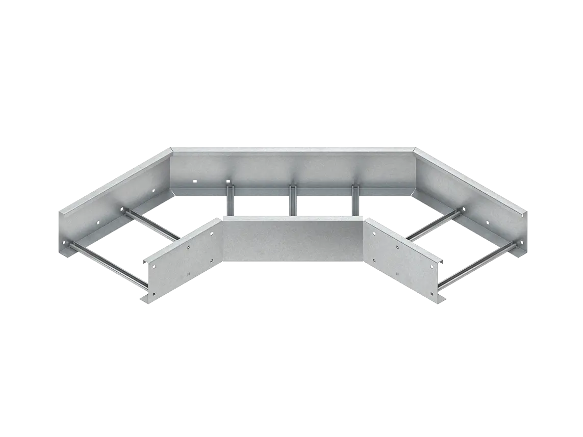 Produktfoto 1 von Bogen 90°, 200x300 mm, mit ungelochten Seitenholmen feuerverzinkt