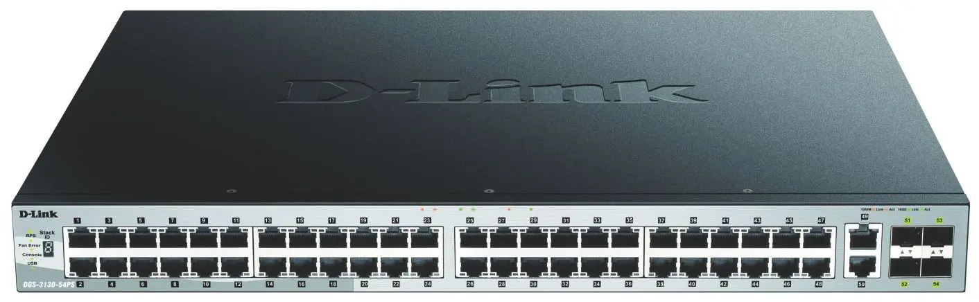 54-Port Layer 3 PoE Gigabit Stack Switch