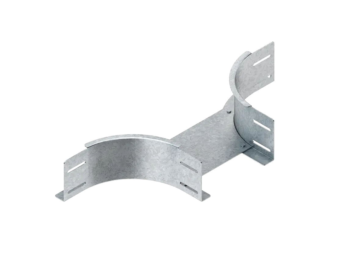 Produktfoto 1 von Anbau T-Stück, 110x100 mm, t=2,0 mm mit ungel. Seitenholmen bandverzinkt