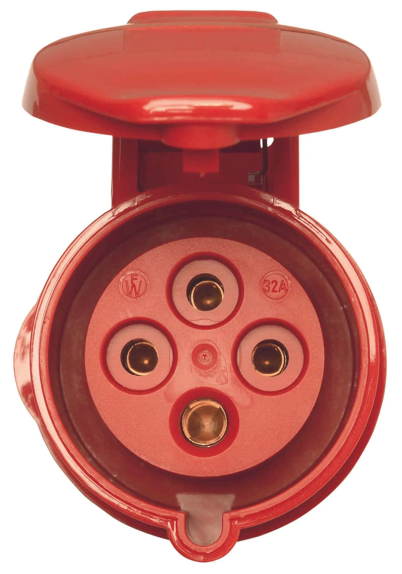 Produktfoto 1 von Anbaudose schräg 32A 4P 400V 6h IP67