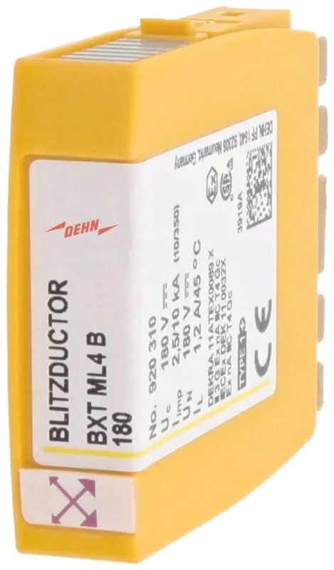 Produktfoto 1 von Blitzstromableiter-Modul 4-polig BLITZDUCTOR XT mit LifeCheck