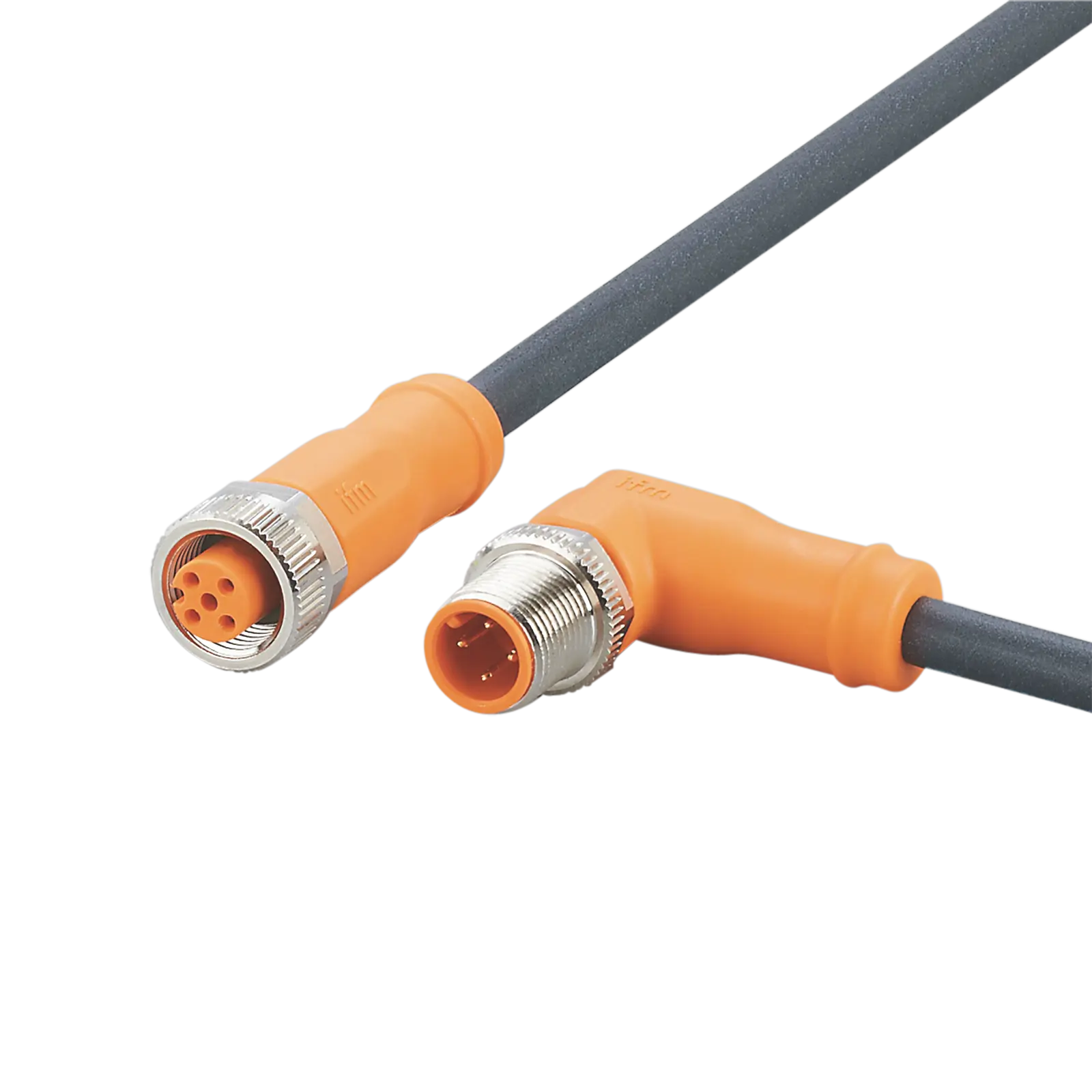 Produktfoto 1 von Verbindungskabel <250VAC 1m PUR Gehäuse TPU orange FKM IP65/67-69K