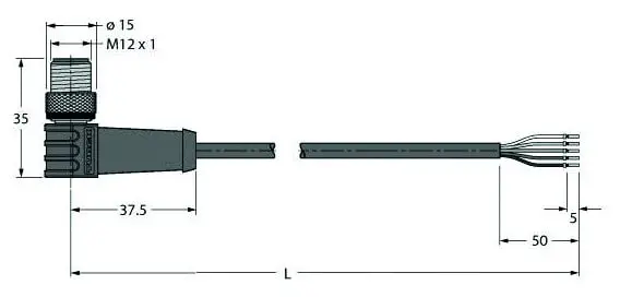 Produktfoto 1 von Industrielle Sensorleitung - PTFE- Kabelmantel