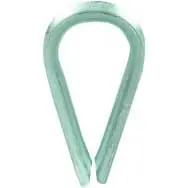 Produktfoto 1 von Seilkausche, D4, Stahlband blau passiviert, RoHs-konform, 1 Stück