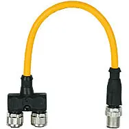 Produktfoto 1 von PSEN opII Y Junction M12-M12/M12 Y-Adapter Pigtail f.Sender u.Empfänger