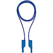 Produktfoto 1 von PES test lead 4mm p-bu Verbindungskabel hochflexibel isol. 1m Anschluss 4mm blau