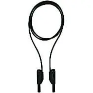 Produktfoto 1 von PES test lead 4mm p-bk Verbindungskabel hochflexibel isol. 1m Anschl.4mm schwarz