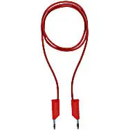Produktfoto 1 von PES test lead 4mm-rd Verbindungskabel hochflexibel 1m Anschluss 4mm rot