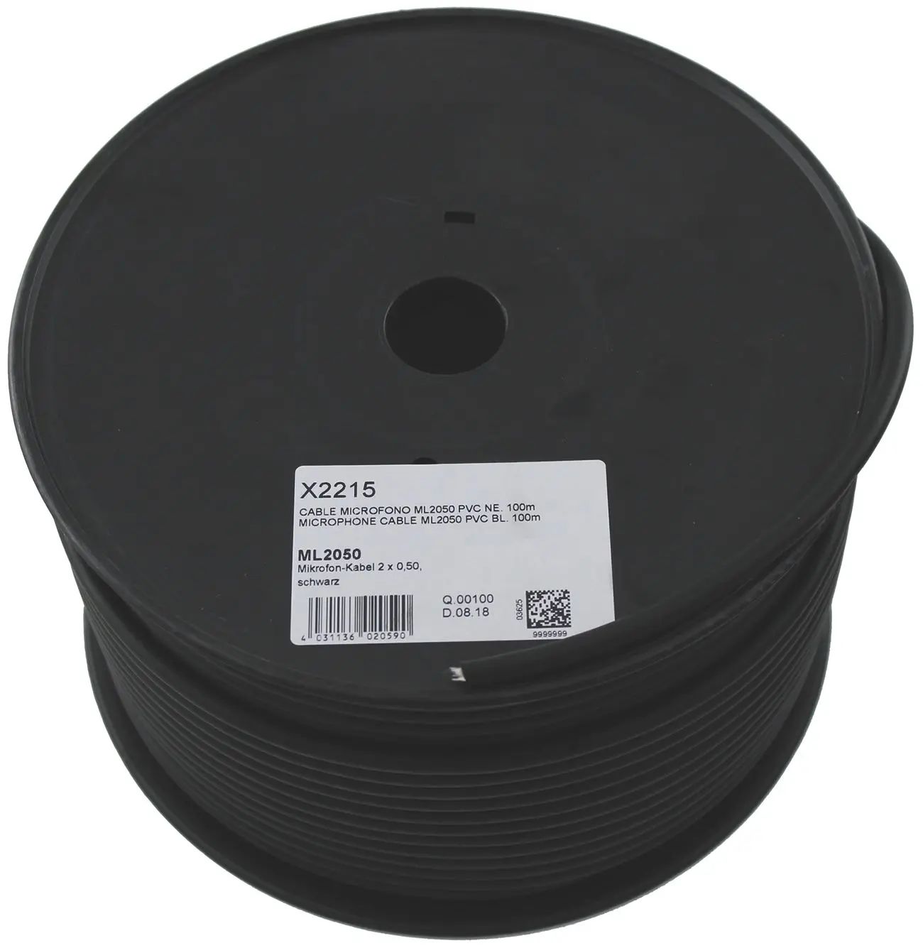 Produktfoto 1 von Mikrofon-Kabel 2x0,50 schwarz
