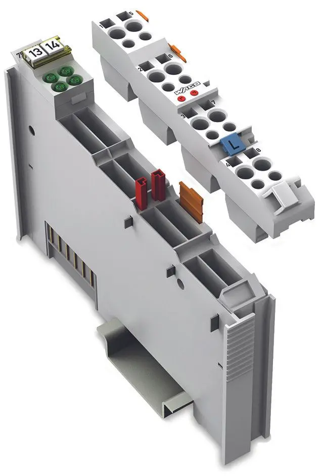 Produktfoto 1 von 4-Kanal-Digitaleingang,AC 120/ 230V, lichtgrau
