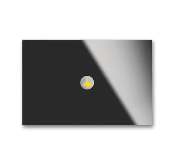 Produktfoto 1 von Bedienelement 1-fach UP Glas schwarz