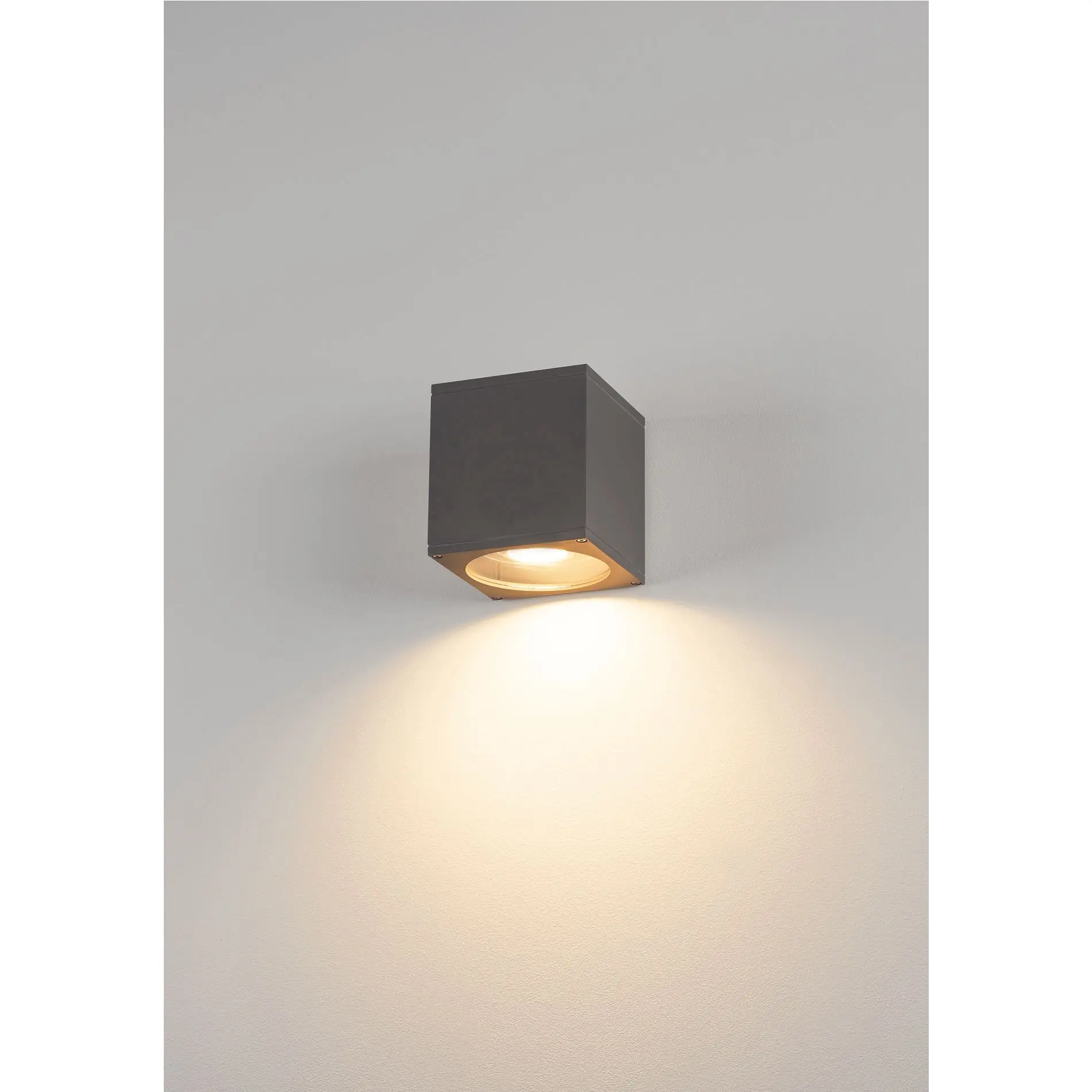 Produktfoto 1 von BIG THEO WALL OUT Wandleuchte eckig anthrazit ES111 max.75W
