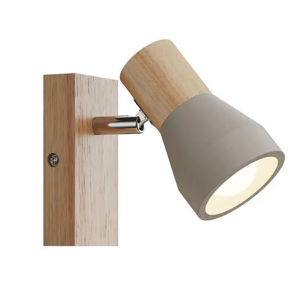 Produktfoto 1 von Anbauleuchte mit Betonschirm, 1 x E14, max. 5 W LED, rund, beton